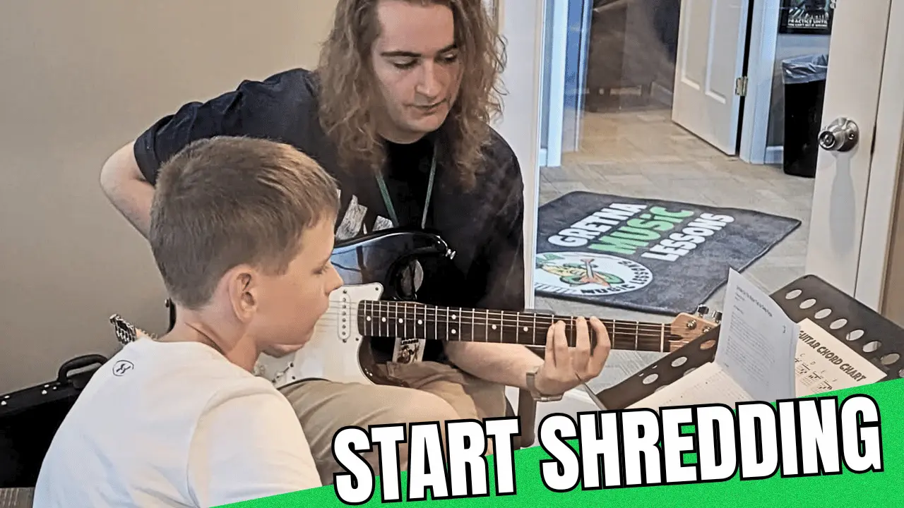 Guitar lessons at Adkins Music Lessons in Omaha, Nebraska